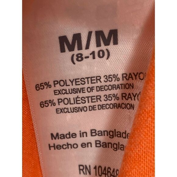 Russell Womens Oklahoma State Cowboys Wordmark V-Neck T-Shirt Orange Size Medium - Picture 4 of 6